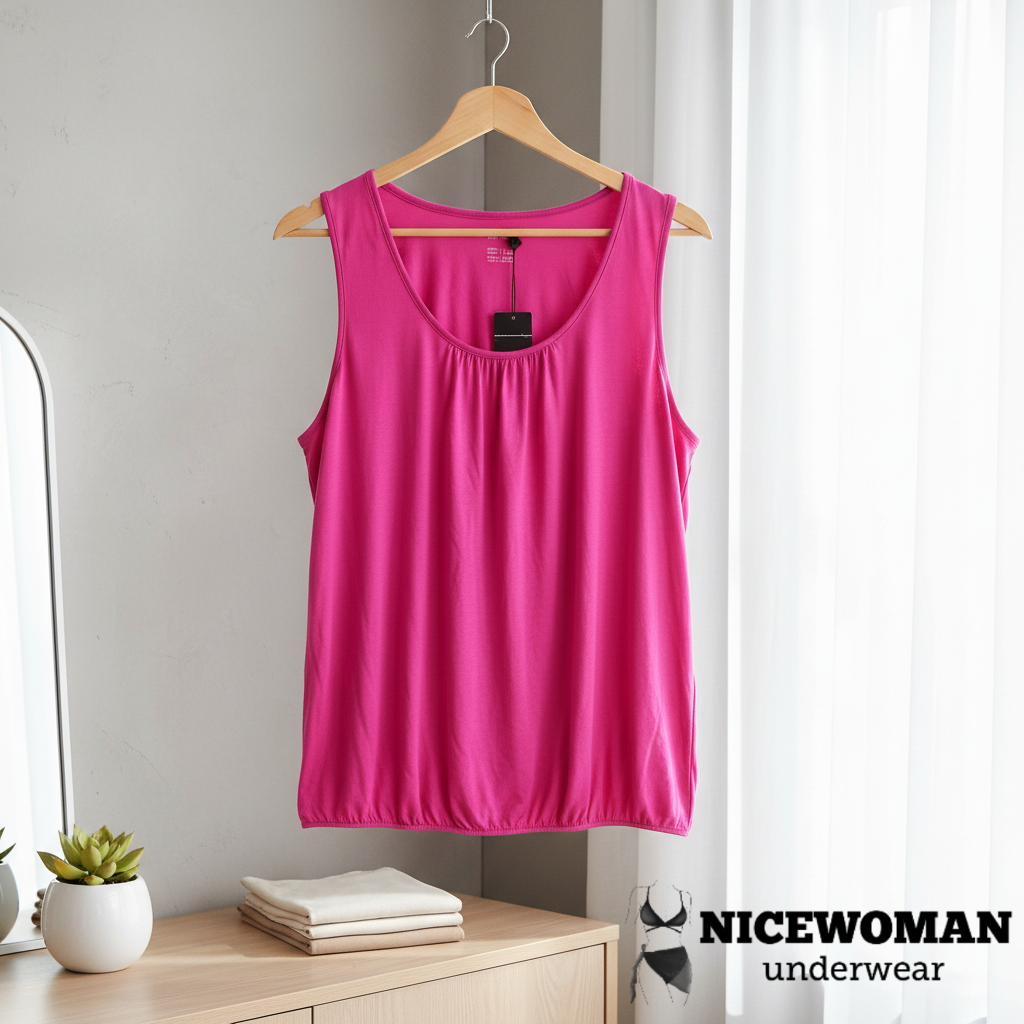 تاپ زنانه آستین حلقه ای لش پلی استر ویسکوز نخی صورتی برند اروپایی اسمارا آلمانی