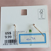 گوشواره زنانه آویز گل زرد نگین دار برند اروپایی ضدحساسیت