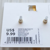 گوشواره زنانه میخی آویز نگین نقره ای برند اروپایی ضدحساسیت