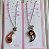 پک گردنبند دخترانه دوستی نقره ای برند اروپایی ضدحساسیت