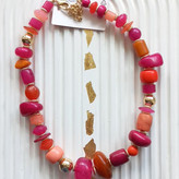 گردنبند زنانه مهره رنگی برند اروپایی ضدحساسیت
