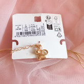 گردنبند زنانه چهار ردیف مهره رنگی طلایی برند اروپایی ضدحساسیت