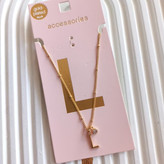 گردنبند زنانه آویز حرف L روکش طلا برند اروپایی ضدحساسیت